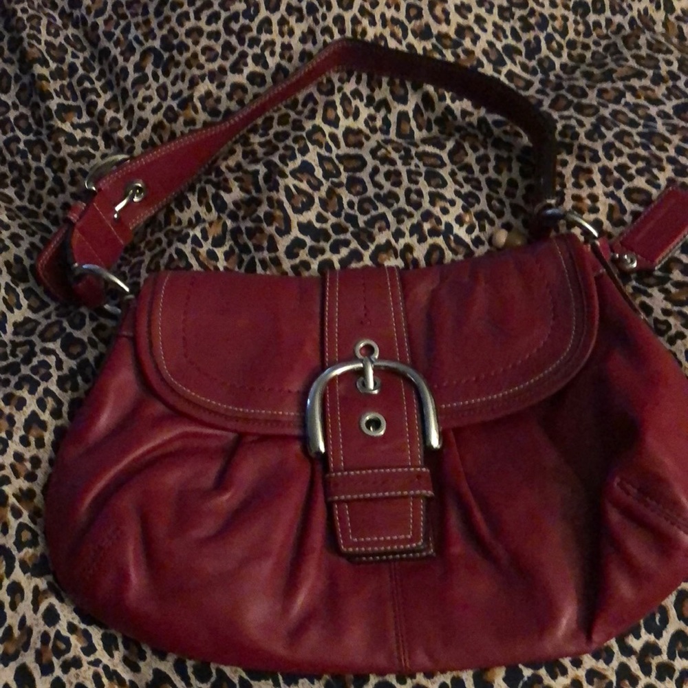 Coach leather purse